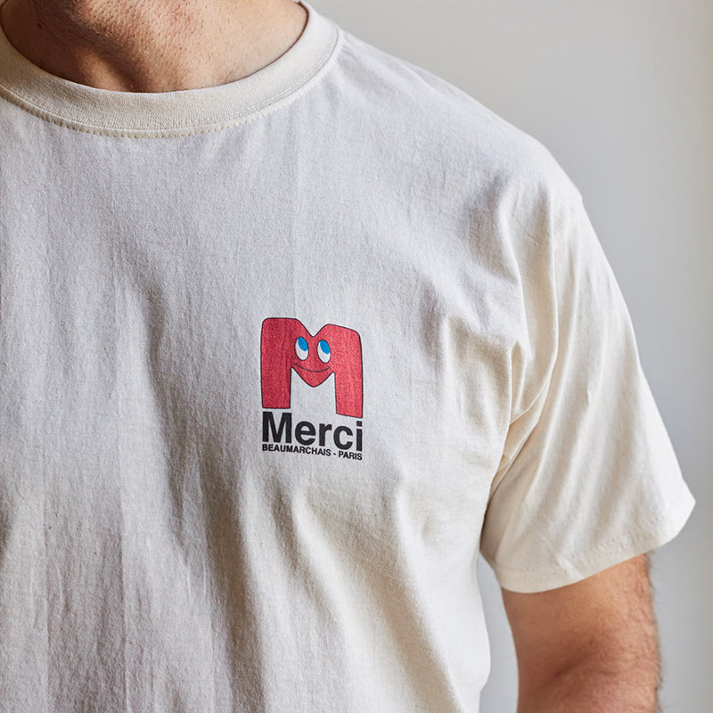 Merci - T-shirt Monsieur Merci - Écru