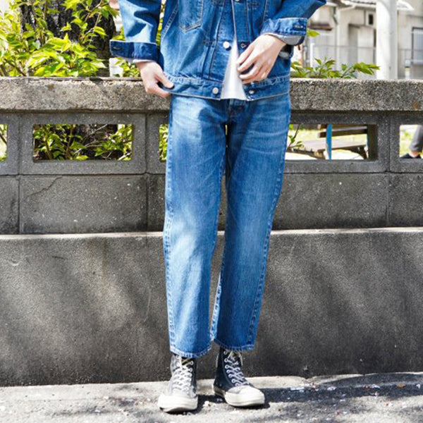 Ordinary Fits - Jeans Ankle Denim Used - Bleu