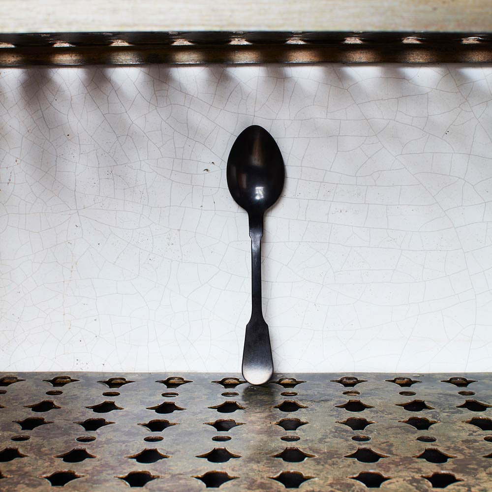 Saga table spoon - Black