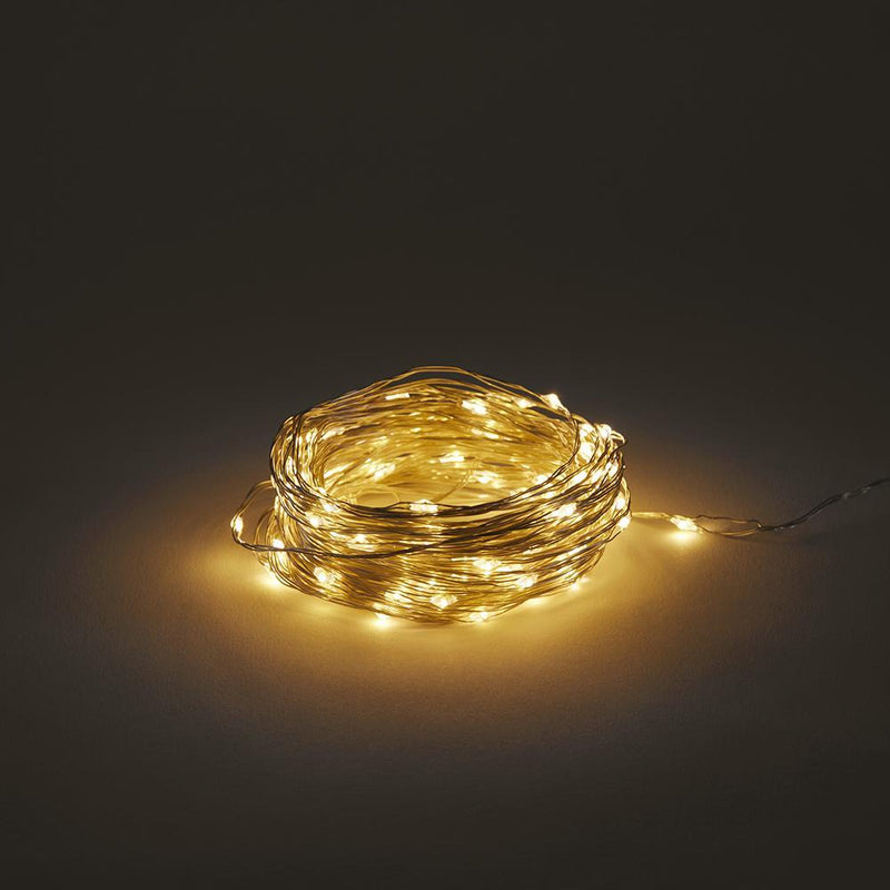 Guirlande lumineuse 12 m - 120 LED - Argent - Décoration – Merci Paris