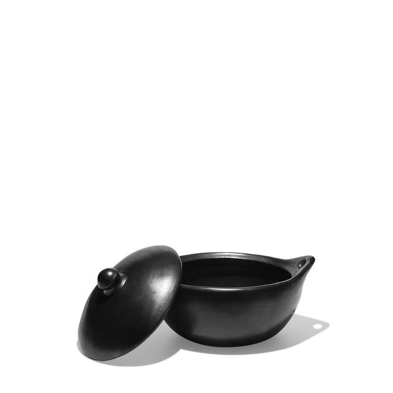 Casserole ovale en argile - Noir