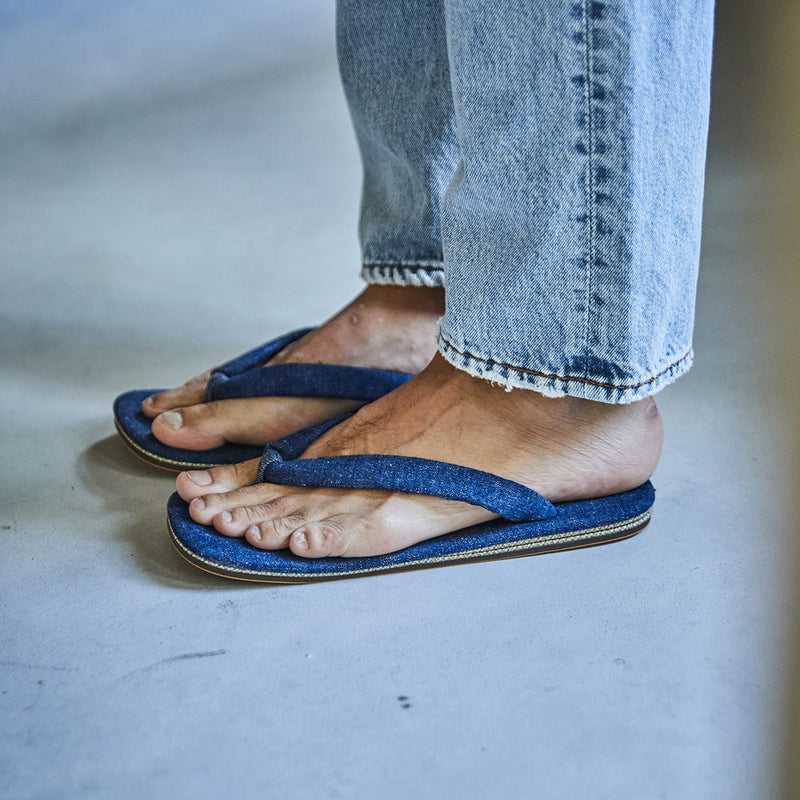 OrSlow - Tong en jeans Setta - Bleu