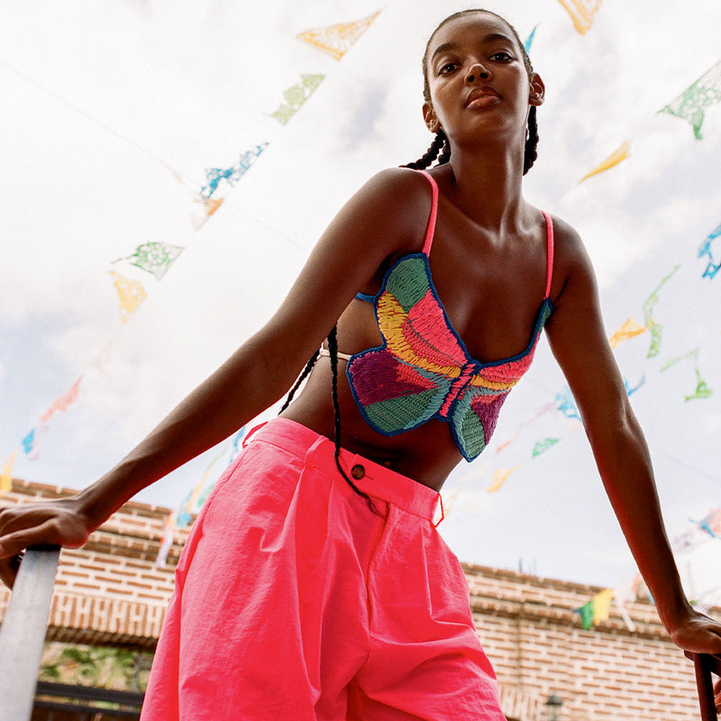 Mira Mikati - Top Papillon - Rose