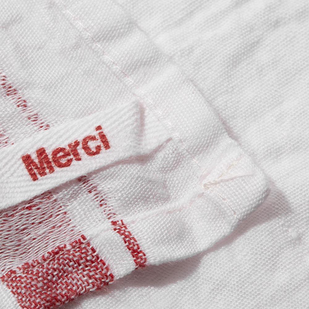 Torchon en lin lavé - Merci Rouge - Linge de table – Merci Paris