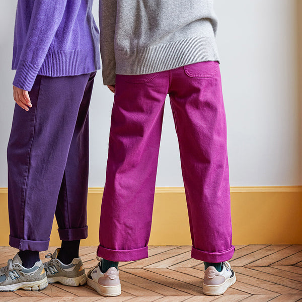 Merci - Pantalon en coton - Prune
