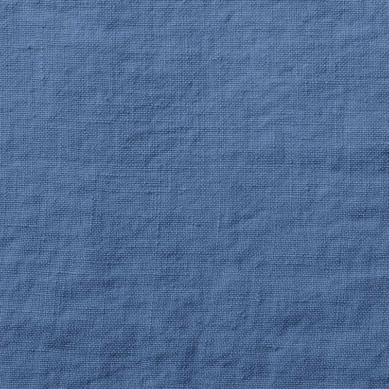Drap-housse en lin lavé - Bleu Paros